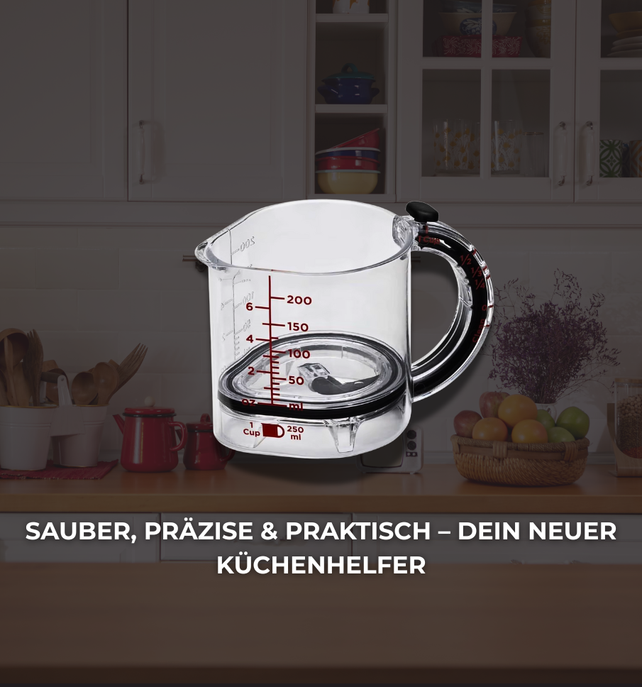 FlexiCup - Der clevere 4-in-1 Messbecher für Backen & Kochen