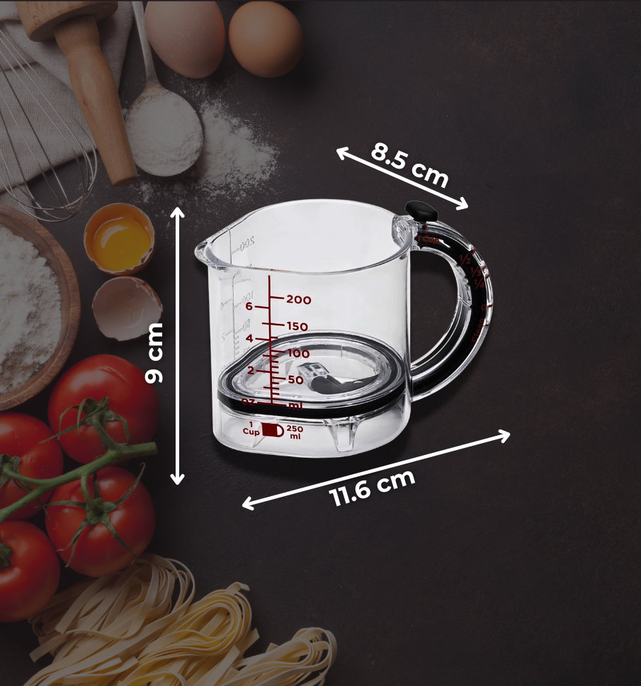 FlexiCup - Der clevere 4-in-1 Messbecher für Backen & Kochen + kostenloses E-book