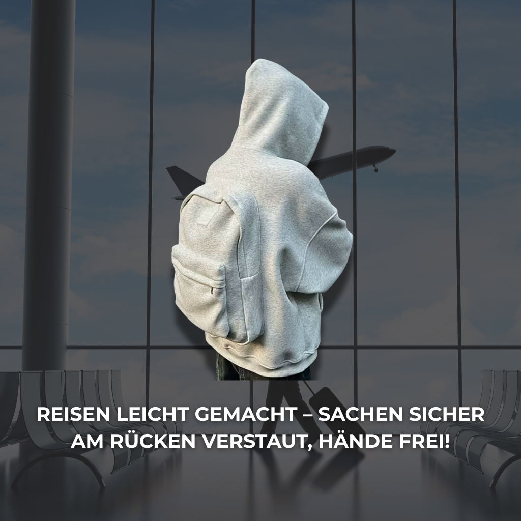 HoodiePack – der Hoodie mit eingebautem Rucksack + kostenloses E-book